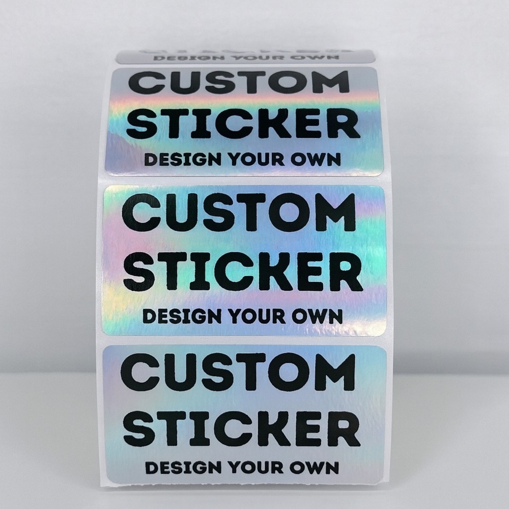 Custom Logo Stickers 2.25” x 1.25” Personalized Labels for Small Business